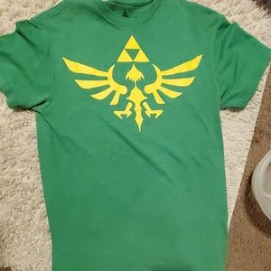 Green Legend of Zelda Triforce T-Shirt